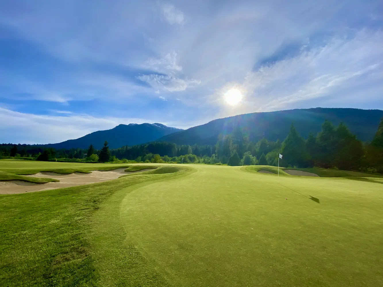 Ground shot of a golf course